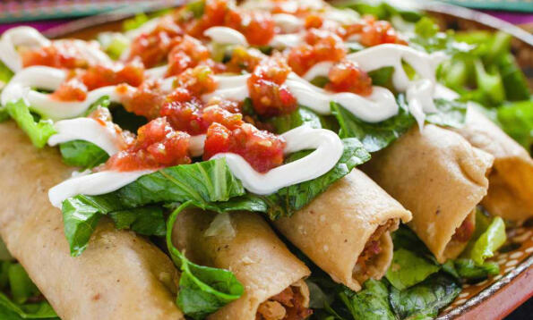 Tacos dorados 4pzas $35