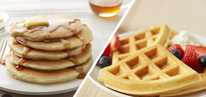 Hotcakes o Wafles $14